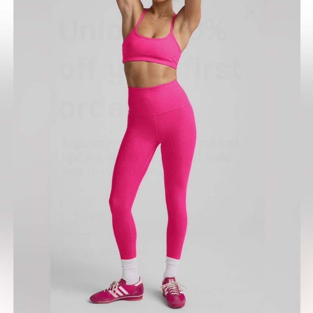 NEW Beyond Yoga Spacedye Caught in The Midi High Waisted Legging XXL Pink Glow